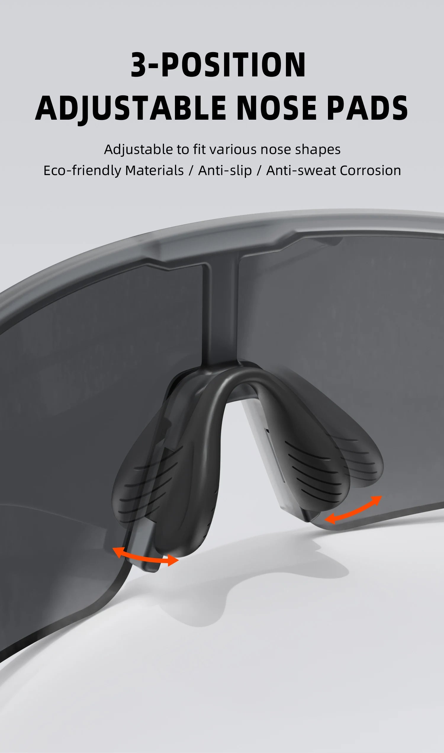 WORLUX KN15-22-C2 sports sunglasses with polarized mirrored lens for cycling and running - image 13