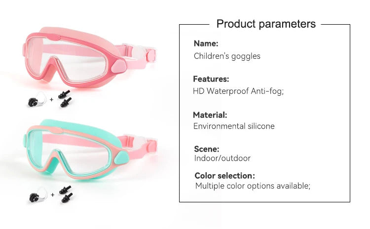 WORLUX kids anti-fog swim goggles for pool training - image 18