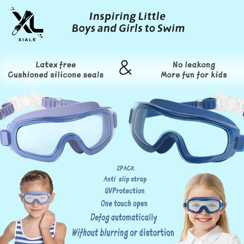 WORLUX kids anti-fog swim goggles for pool training - image 6