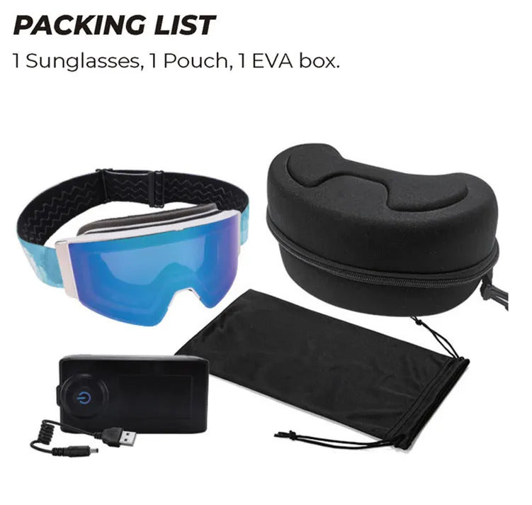 WORLUX ski goggles with magnetic lens, frameless design for snowboarding - image 19