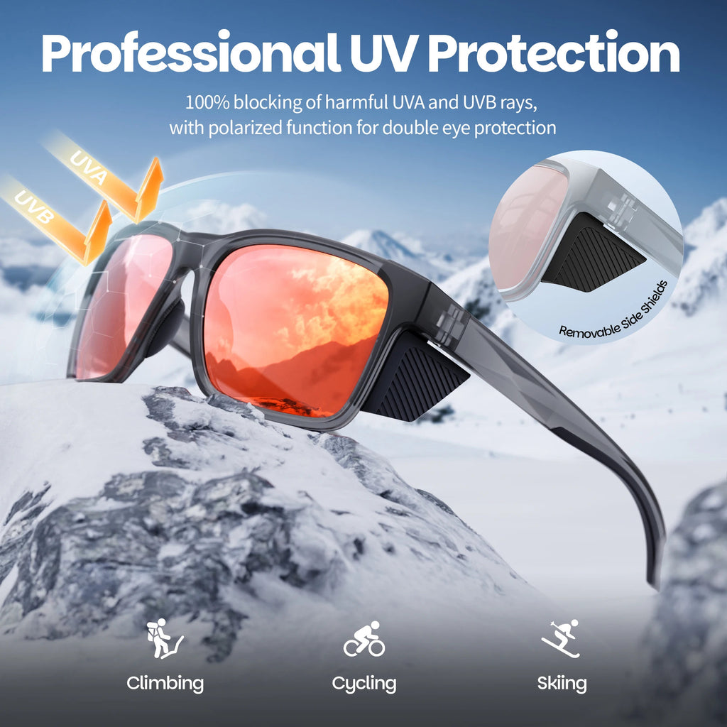 WORLUX KM-Y362F-C3 sports sunglasses with polarized mirrored lens for cycling and hiking - image 3