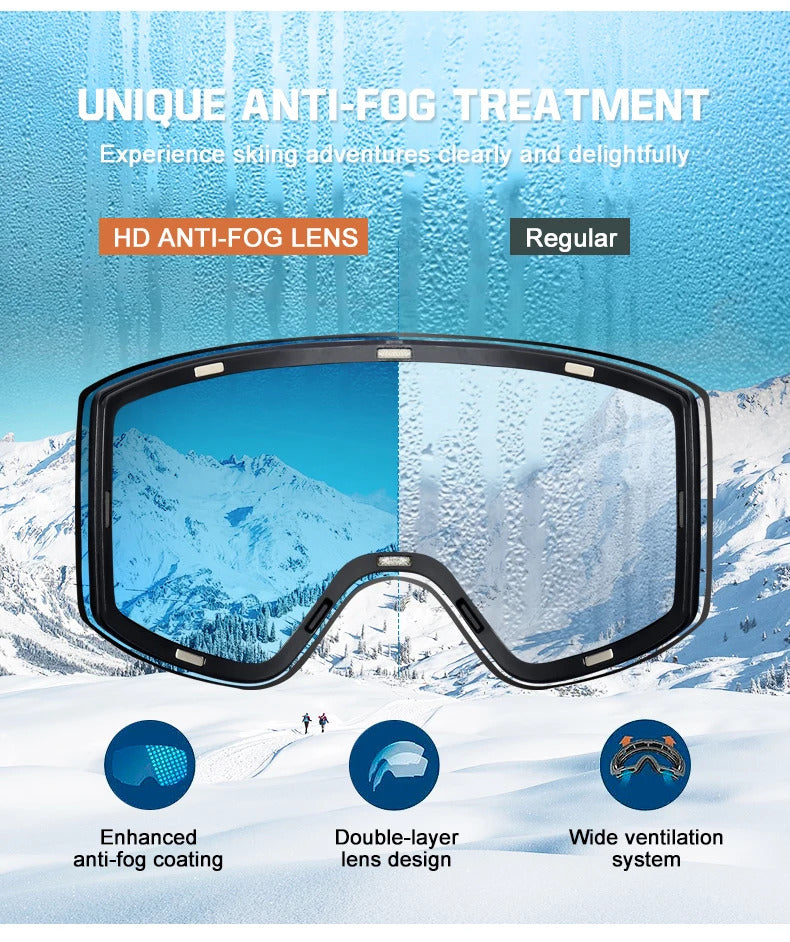 WORLUX ski goggles with anti-fog UV400 lens for snowboarding - image 23
