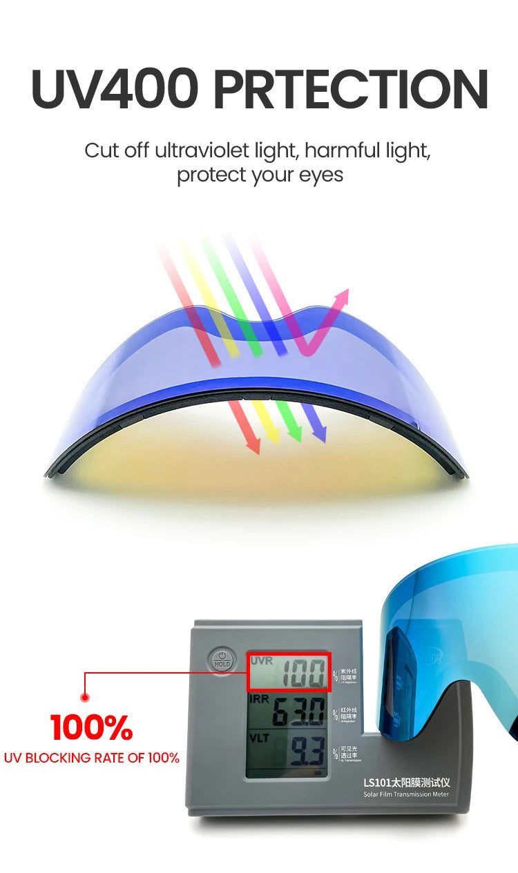 WORLUX ski goggles with magnetic lens for snowboarding - image 24