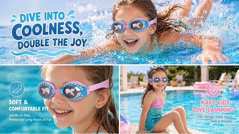 WORLUX kids anti-fog swim goggles for pool training - image 11