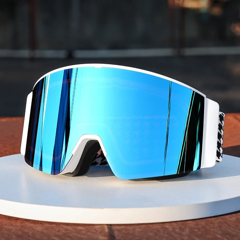 WORLUX ski goggles with magnetic lens, frameless design for snowboarding - image 1