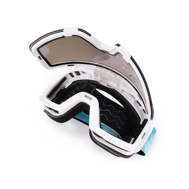 WORLUX ski goggles with magnetic lens, OTG fit for snowboarding - image 3