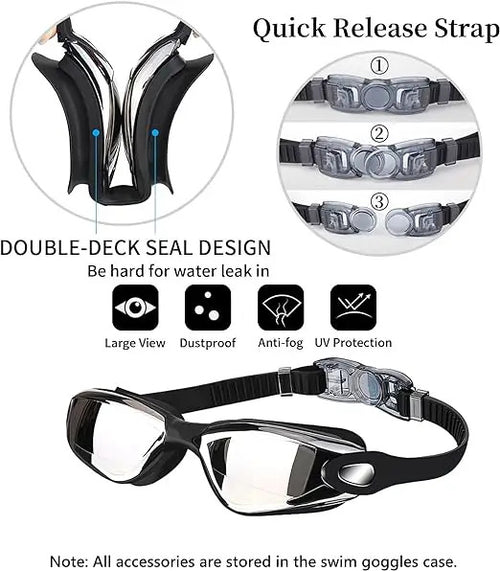 WORLUX anti-fog swim goggles for pool training - image 2