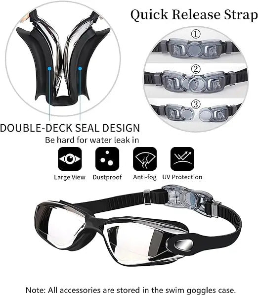 WORLUX anti-fog swim goggles for pool training - image 13