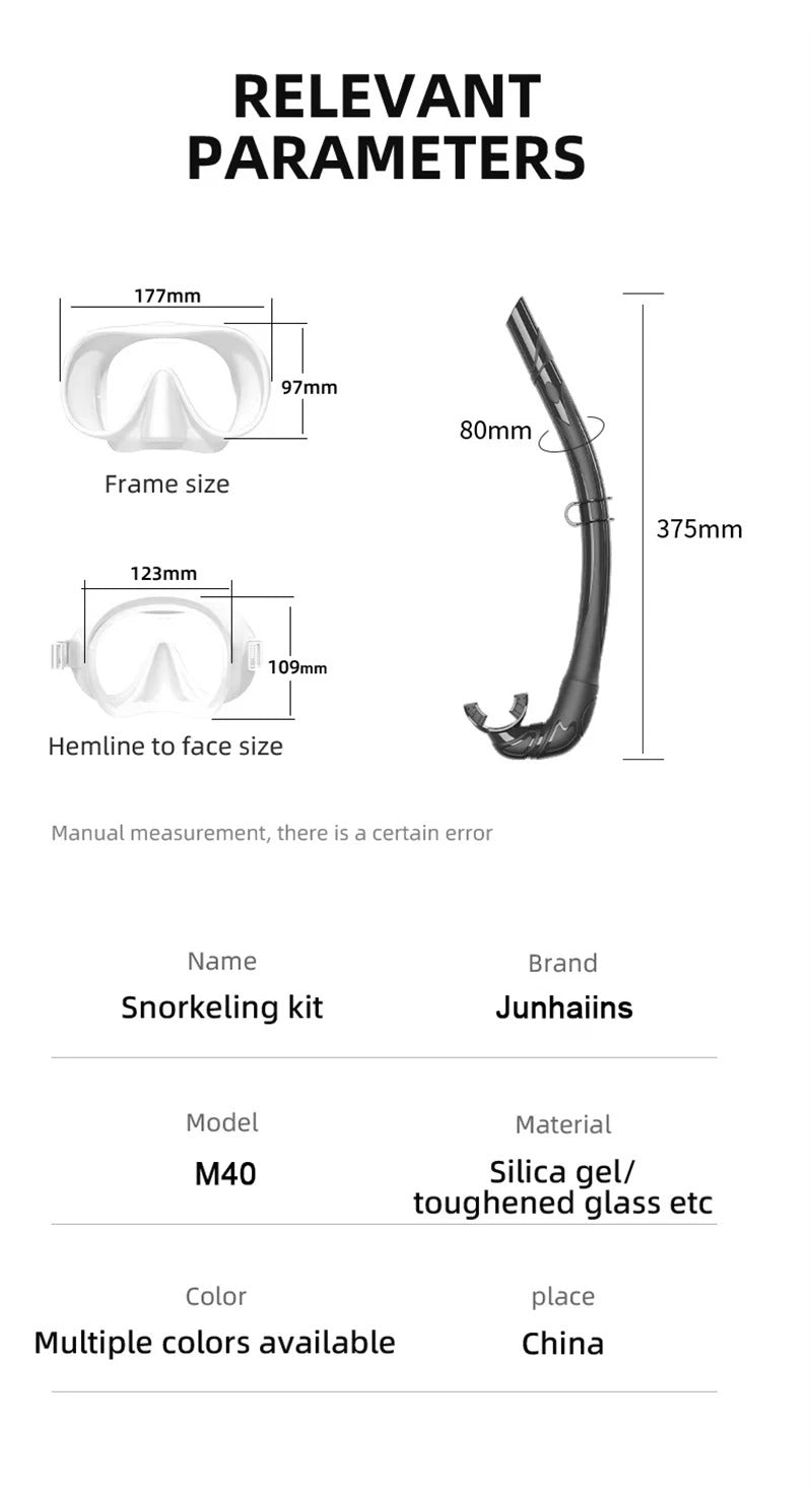 WORLUX tempered glass diving mask for snorkeling and freediving - image 3