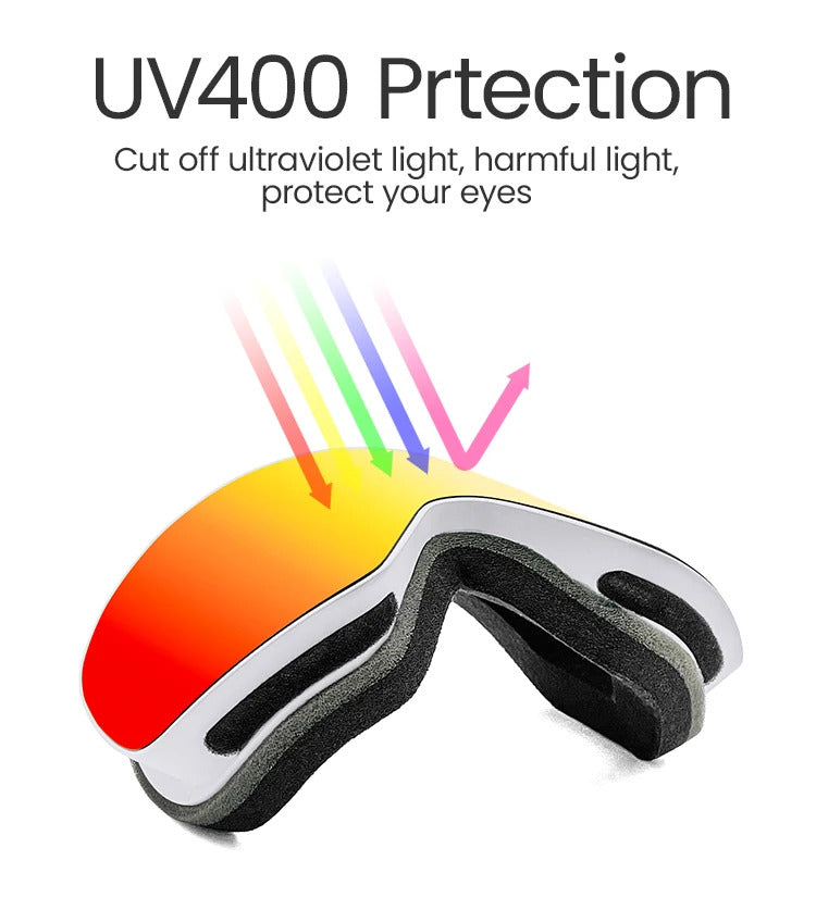 WORLUX UV400 ski goggles with anti-fog UV400 lens for snowboarding - image 28