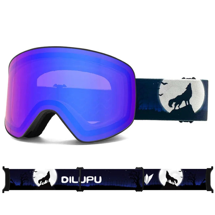 WORLUX UV400 ski goggles with anti-fog UV400 lens for snowboarding - image 16