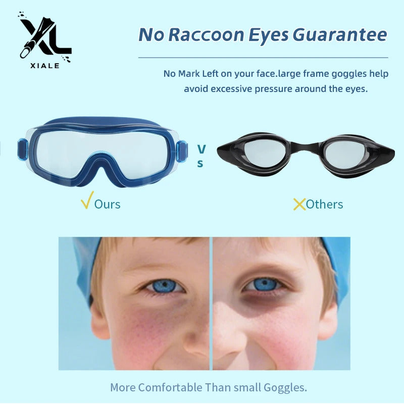 WORLUX kids anti-fog swim goggles for pool training - image 5