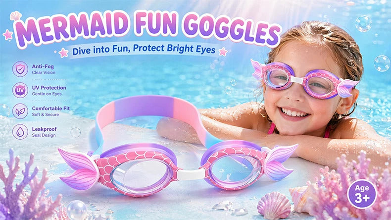 WORLUX kids anti-fog swim goggles for pool training - image 8