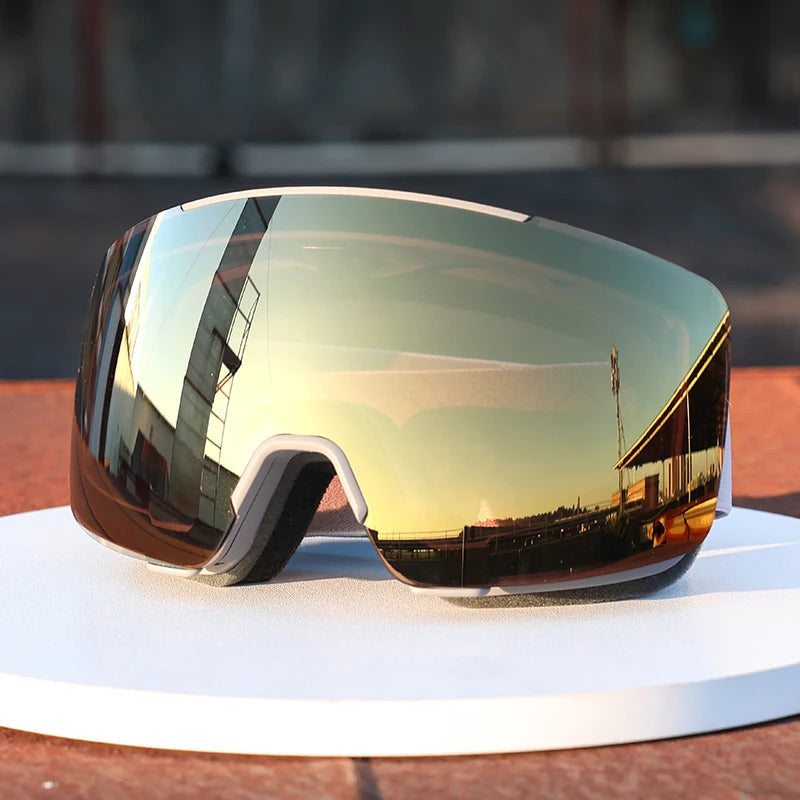 WORLUX ski goggles with magnetic lens, OTG fit for snowboarding - image 1