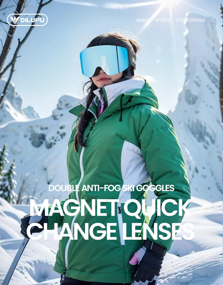 WORLUX ski goggles with magnetic lens, youth fit for snowboarding - image 20