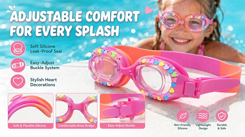 WORLUX kids anti-fog swim goggles for pool training - image 9