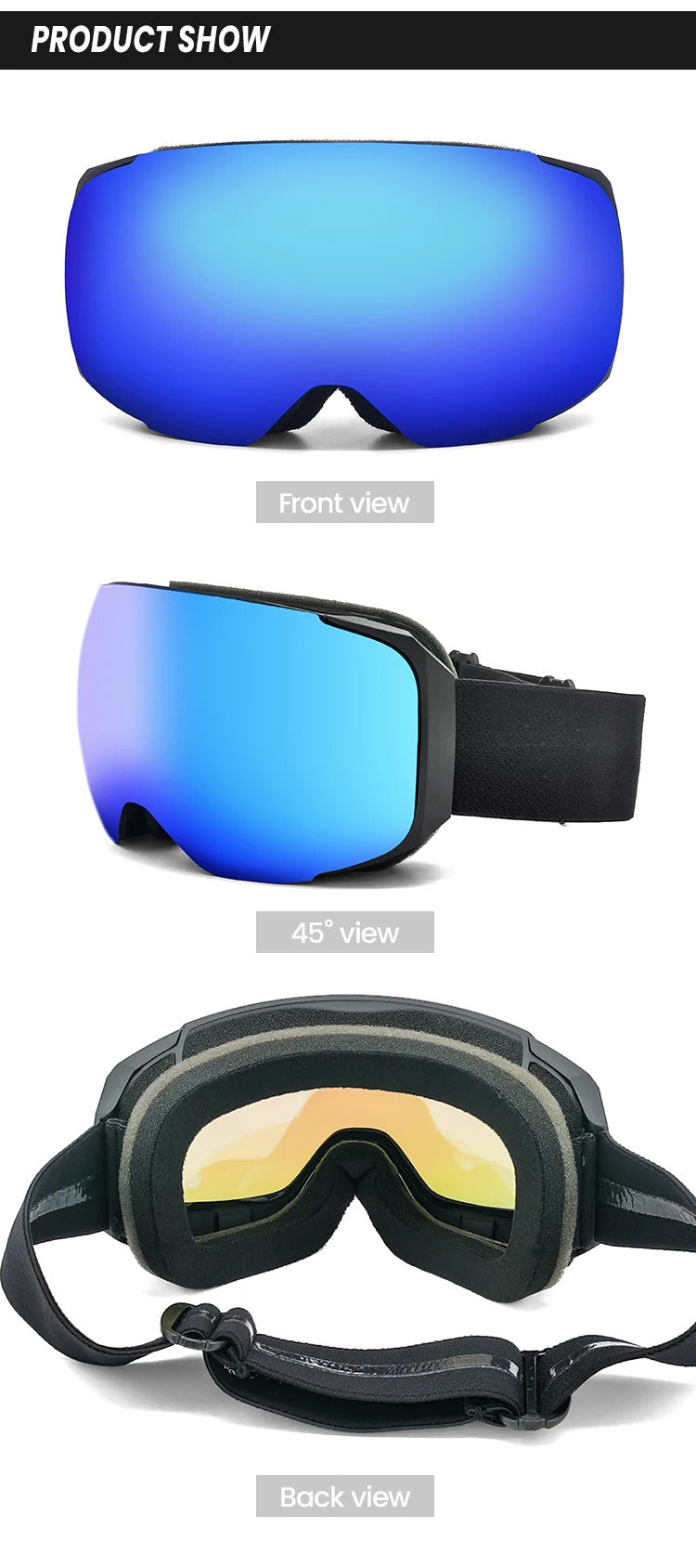 WORLUX ski goggles with magnetic lens for snowboarding - image 15