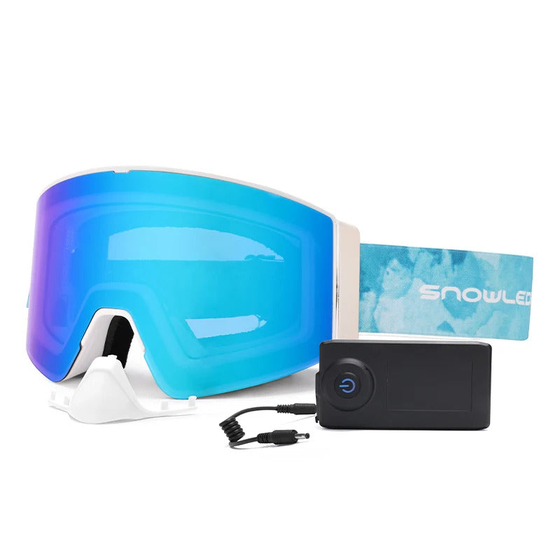 WORLUX ski goggles with magnetic lens, OTG fit for snowboarding - image 1