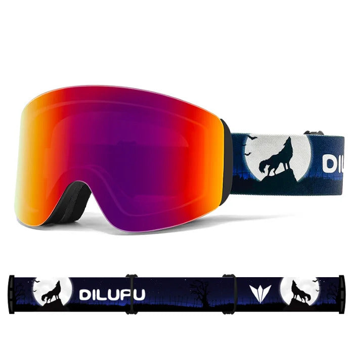 WORLUX ski goggles with magnetic lens, OTG fit for snowboarding - image 22