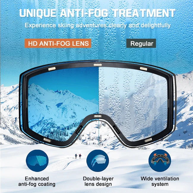 WORLUX ski goggles with anti-fog UV400 lens for snowboarding - image 4