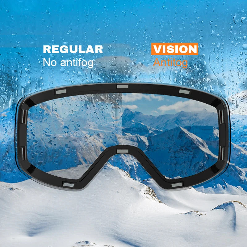 WORLUX ski goggles with magnetic lens, frameless design for snowboarding - image 3