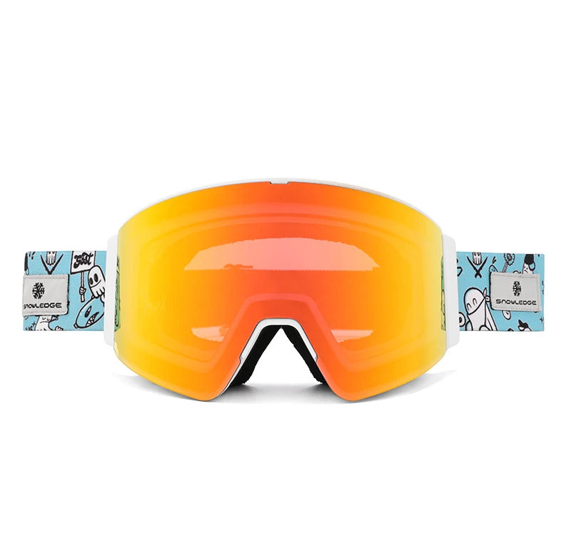WORLUX ski goggles with magnetic lens, OTG fit for snowboarding - image 9