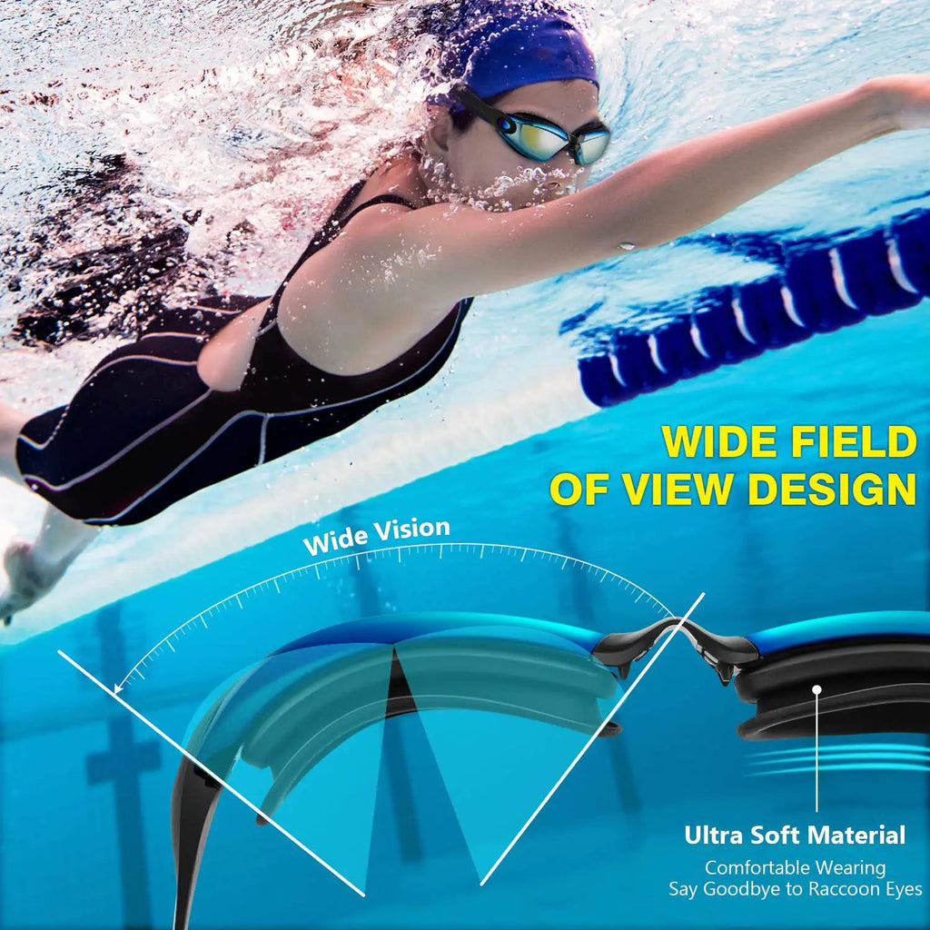 WORLUX anti-fog swim goggles for pool training - image 12