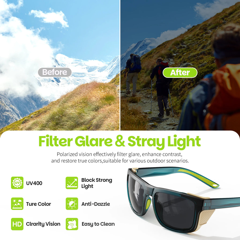 WORLUX sports sunglasses with polarized mirrored lens for hiking and climbing - image 4