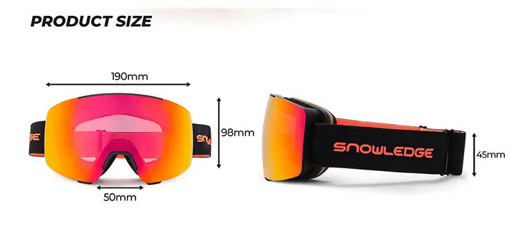 WORLUX ski goggles with magnetic lens, OTG fit for snowboarding - image 18