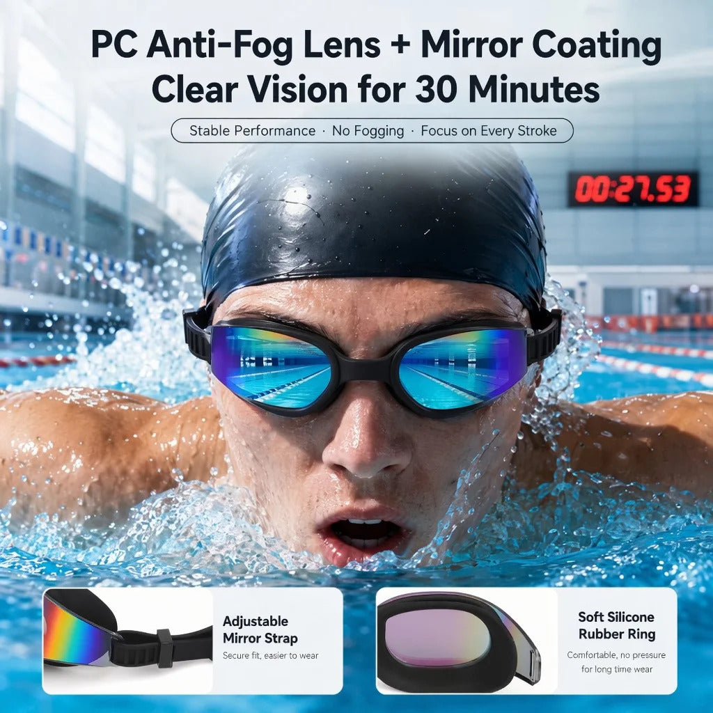 WORLUX anti-fog swim goggles for pool training - image 4