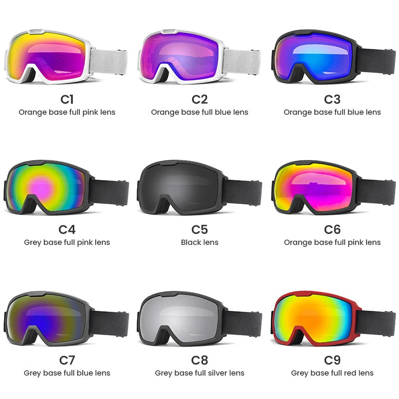 WORLUX UV400 ski goggles with anti-fog UV400 lens for snowboarding - image 4