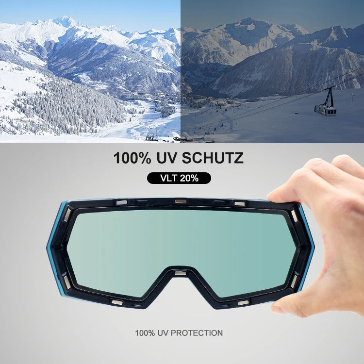 WORLUX ski goggles with anti-fog UV400 lens for snowboarding - image 24