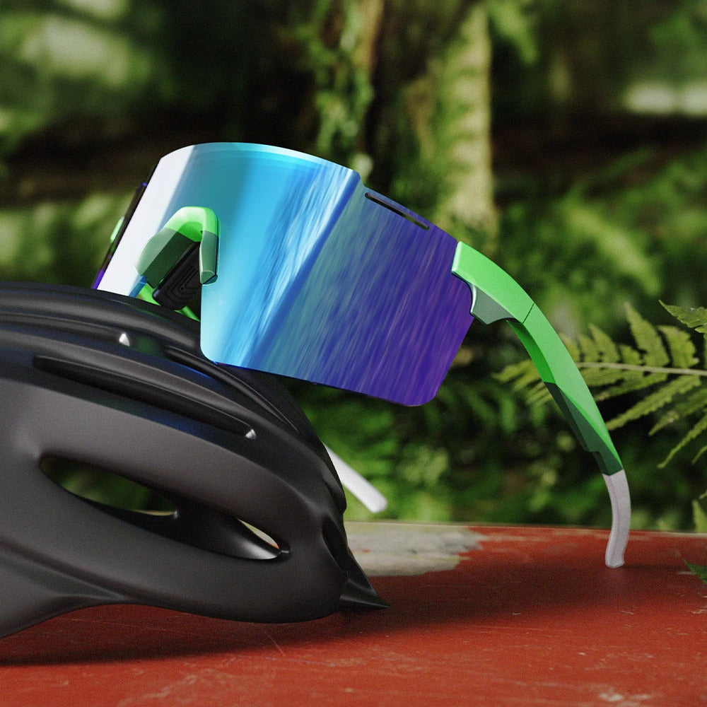 WORLUX KC03-06-C2 sports sunglasses with polarized mirrored lens for cycling and running - image 2