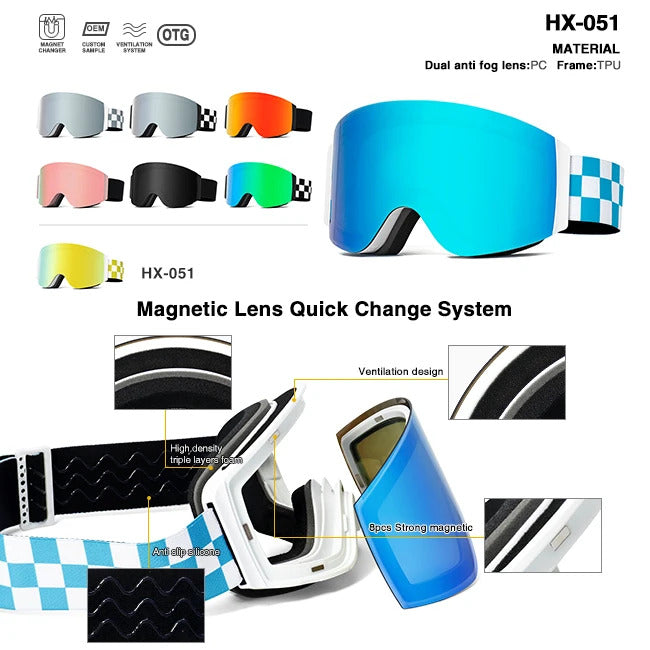 WORLUX OTG ski goggles with OTG fit for snowboarding - image 2