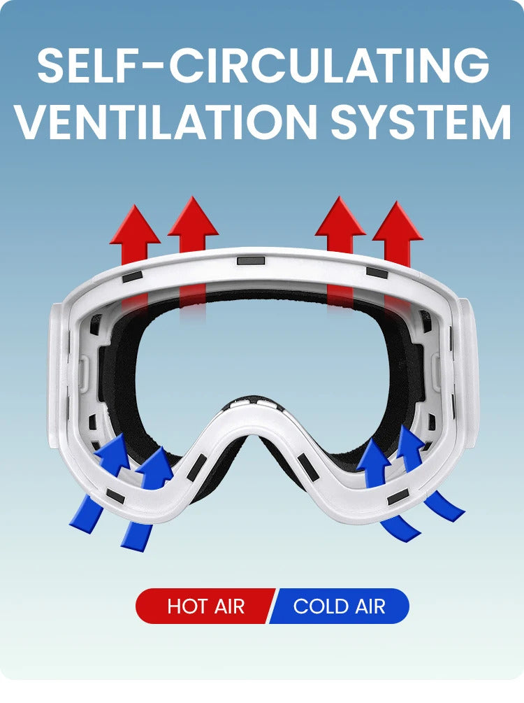 WORLUX ski goggles with magnetic lens, youth fit for snowboarding - image 21