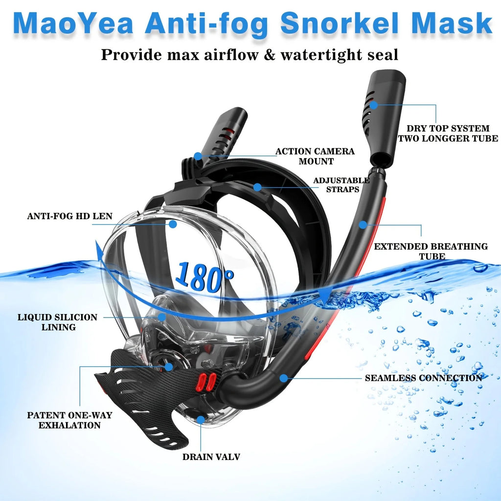 WORLUX wide-view diving mask for snorkeling and freediving - image 2