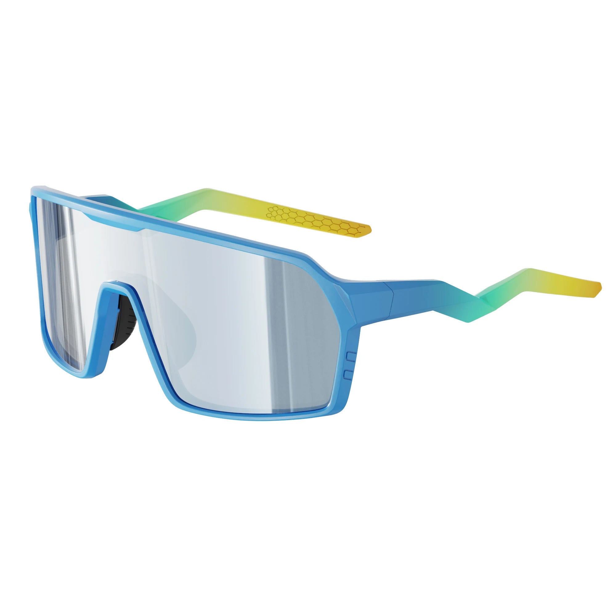 WORLUX KN-Y262-C6 sports sunglasses with polarized mirrored lens for cycling and running - image 9