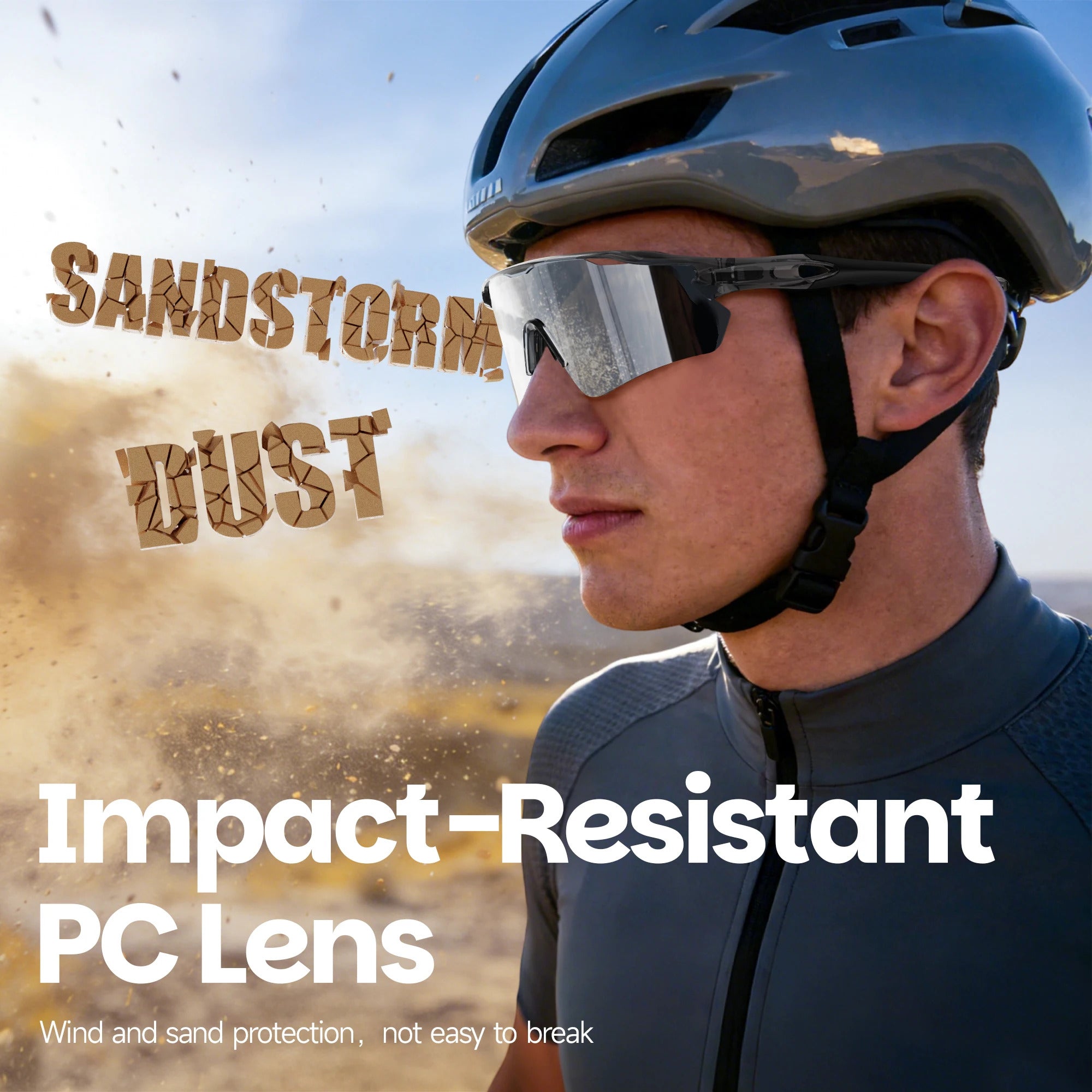 WORLUX sports sunglasses with UV400 mirrored lens for cycling and running - image 2