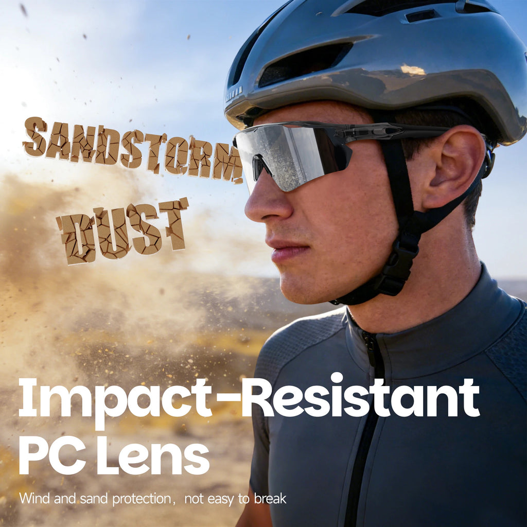 WORLUX KN-Y333-C6 sports sunglasses with polarized mirrored lens for cycling - image 3