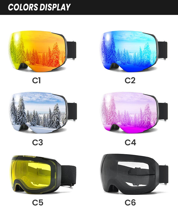 WORLUX ski goggles with magnetic lens for snowboarding - image 20
