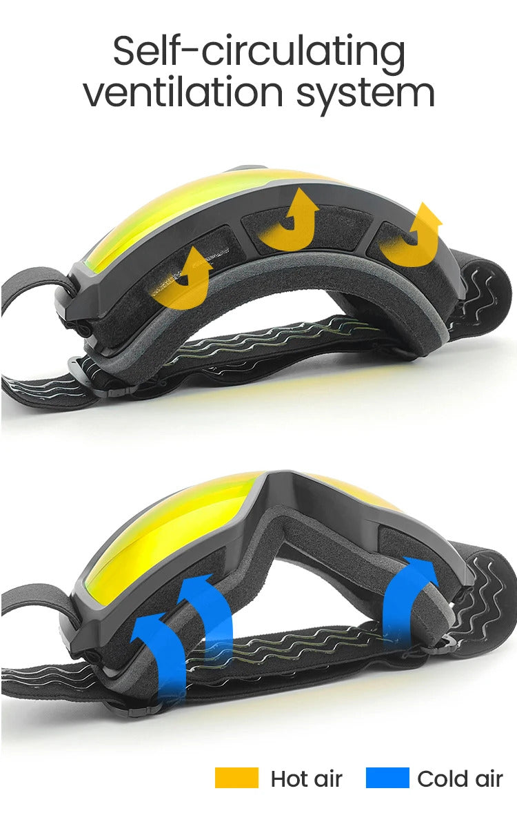 WORLUX UV400 ski goggles with anti-fog UV400 lens for snowboarding - image 18