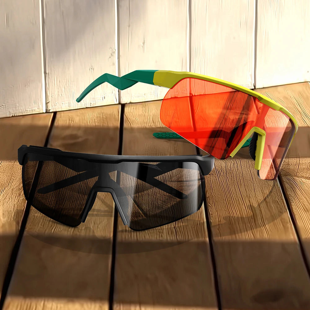 WORLUX KN15-22-C2 sports sunglasses with polarized mirrored lens for cycling and running - image 4