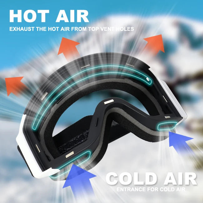 WORLUX ski goggles with anti-fog UV400 lens for snowboarding - image 3