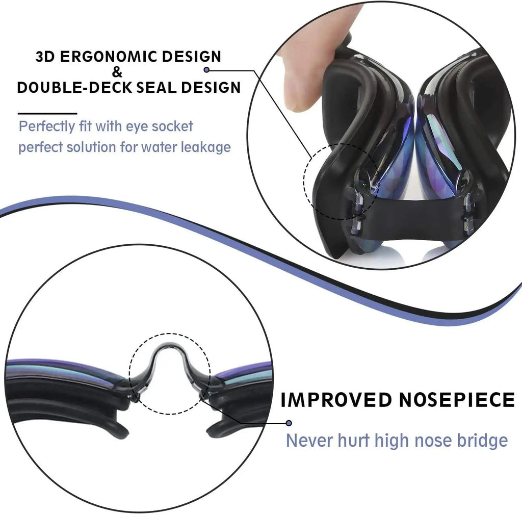 WORLUX anti-fog swim goggles for pool training - image 3