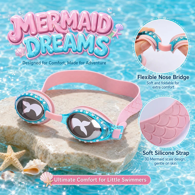 WORLUX kids anti-fog swim goggles for pool training - image 3