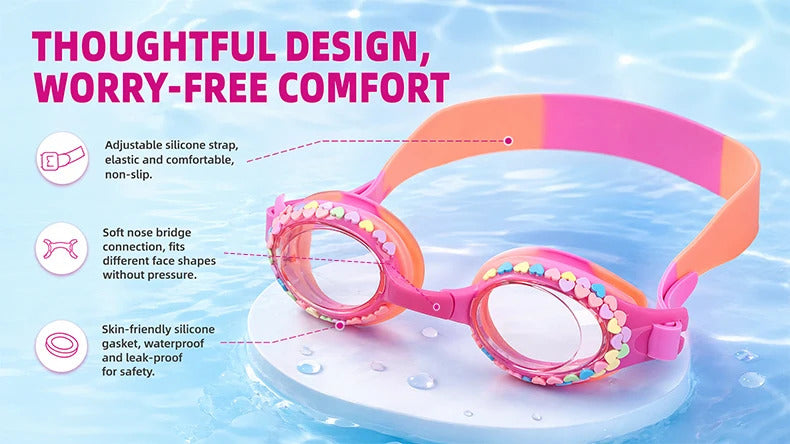 WORLUX kids anti-fog swim goggles for pool training - image 10