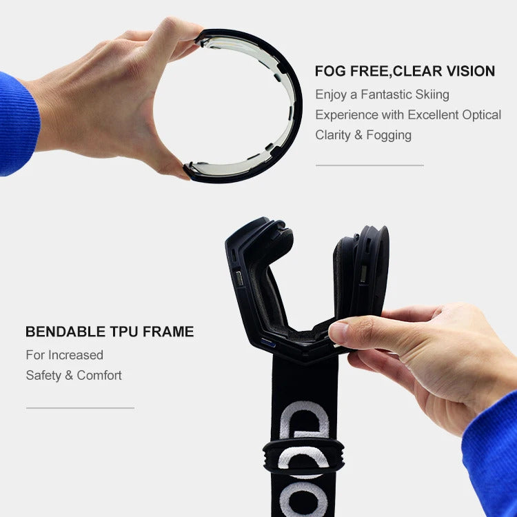WORLUX ski goggles with anti-fog UV400 lens for snowboarding - image 25