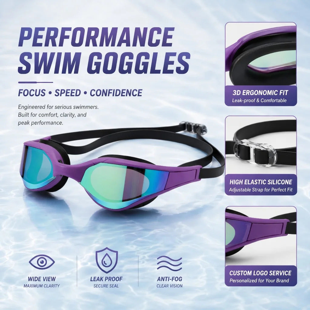 WORLUX anti-fog swim goggles for pool training - image 10
