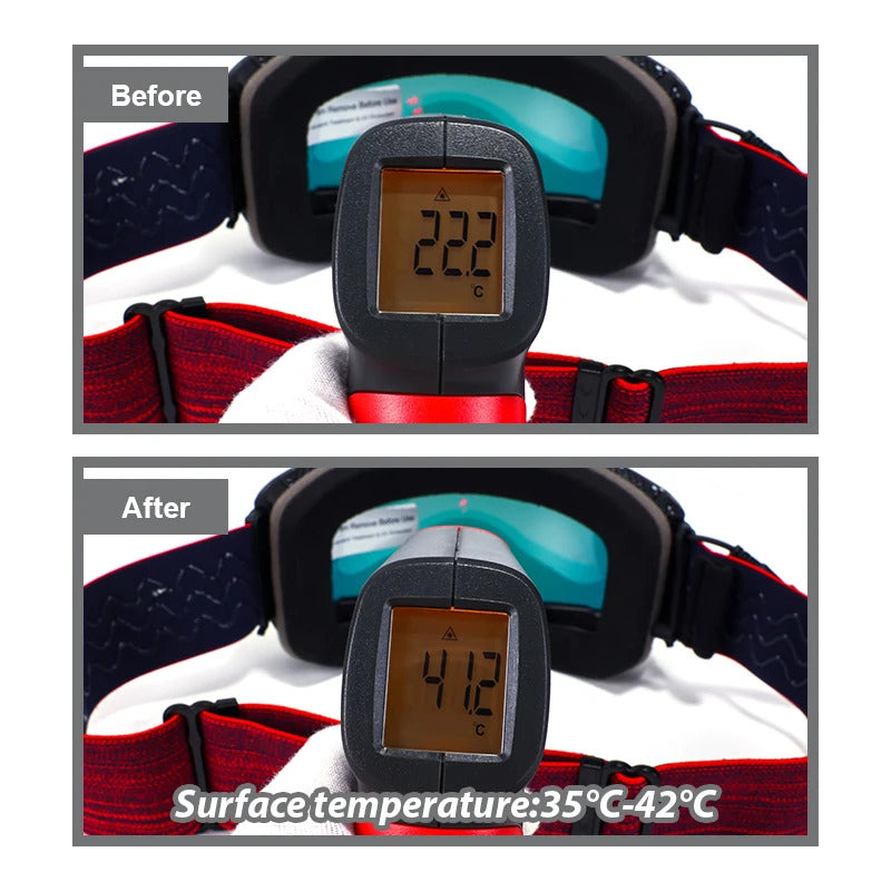 WORLUX ski goggles with magnetic lens, OTG fit for snowboarding - image 3