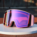WORLUX ski goggles with magnetic lens, frameless design for snowboarding - image 7